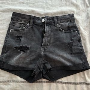 H&M ripped denim shorts